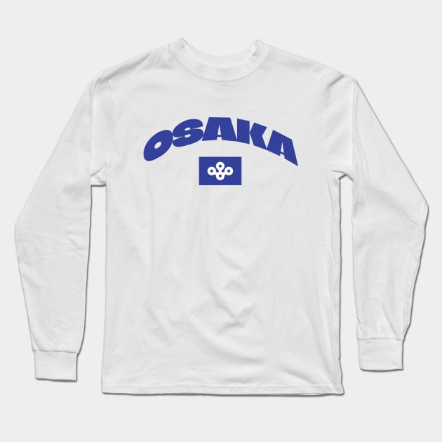 Osaka, Japan City Flag Long Sleeve T-Shirt by Issho Ni